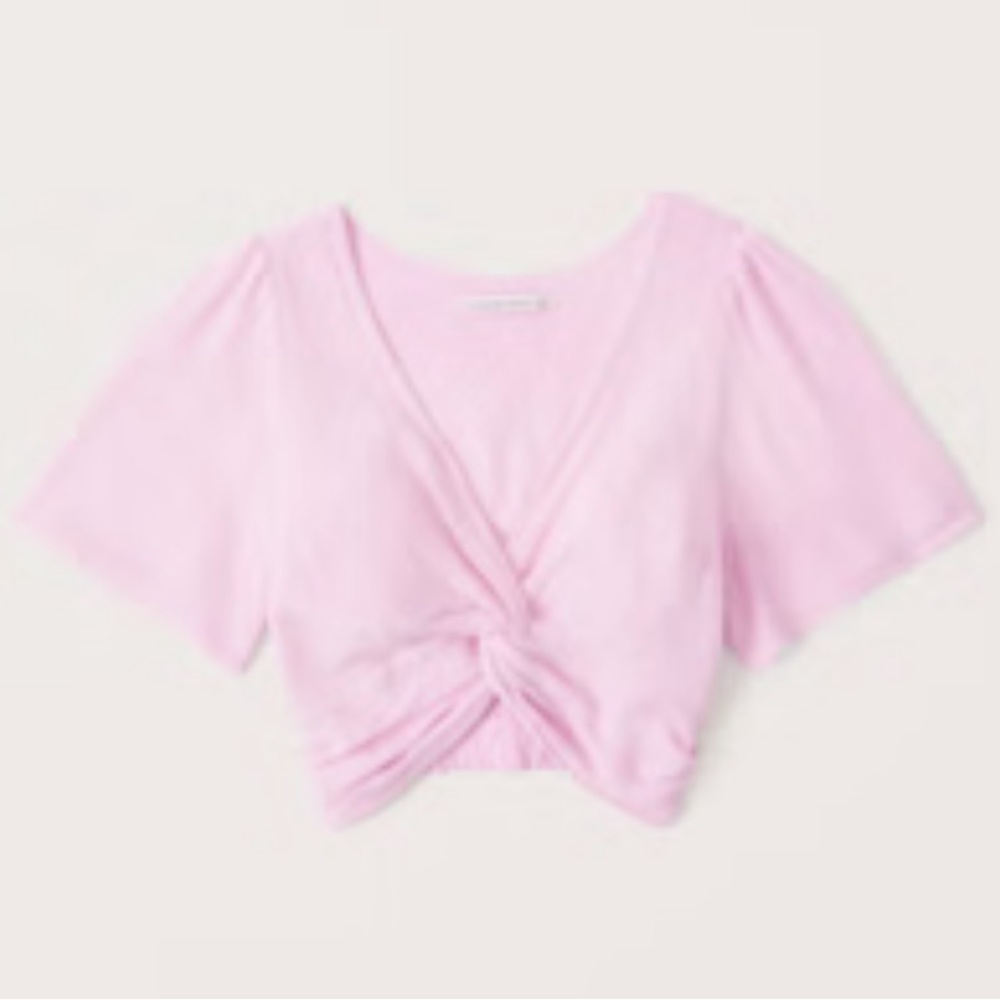 Abercrombie & Fitch pink knot top